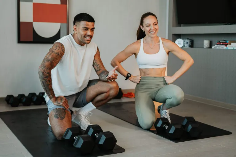 Member mid-workout